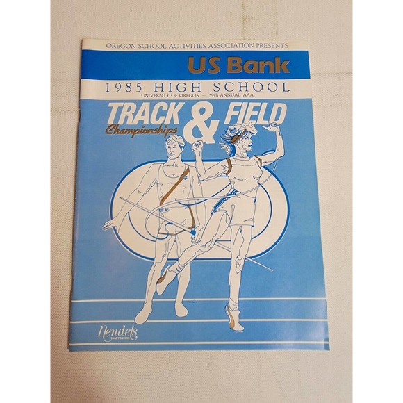 High School‎ Game Program Oregon Track and Field Championships 1985 Vintage 80s - Picture 1 of 4